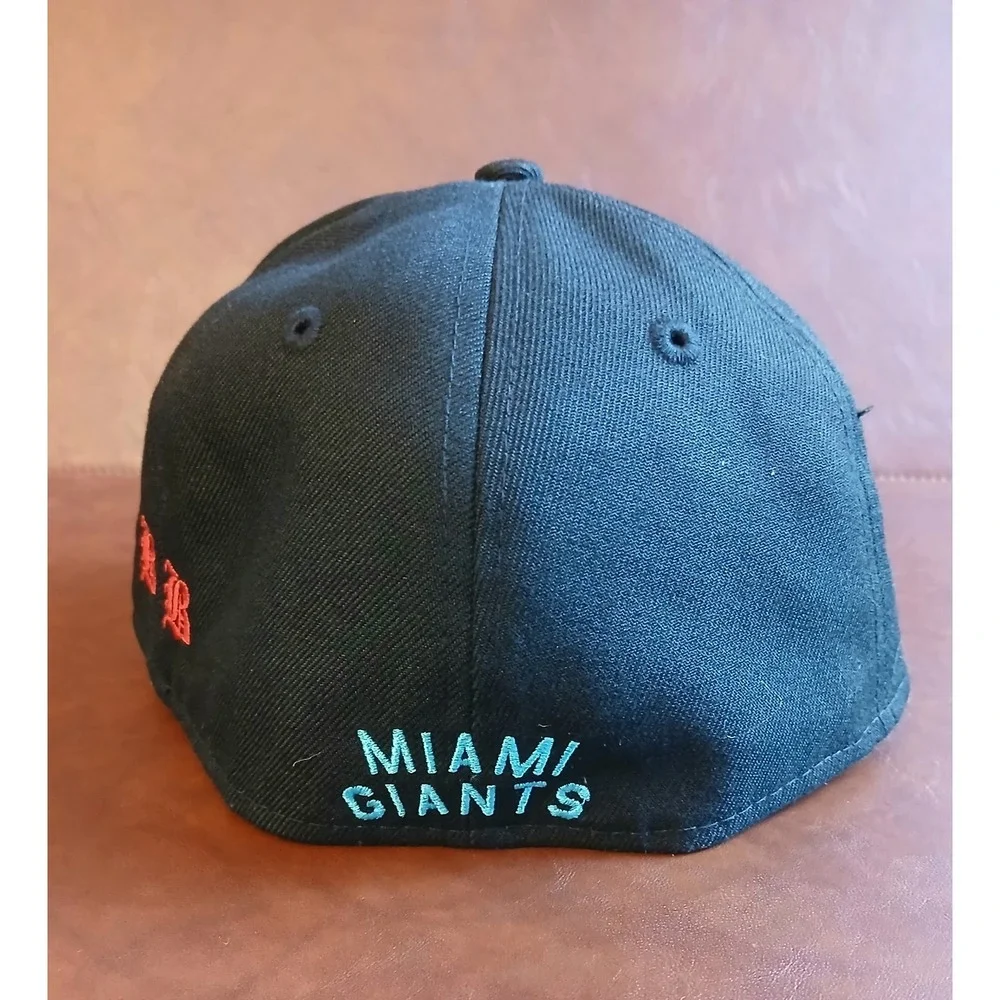 Miami Giants Negro League Baseball Hat Rings & Crowns Fitted Cap 7 1/4 #1592